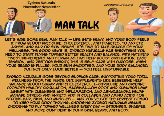 MAN TALK/NO SHAVE NOVEMBER