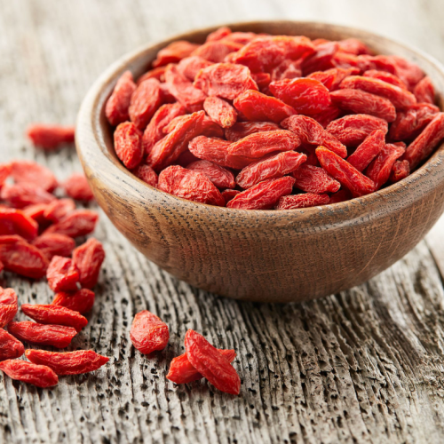 Berberine in a bamboo bowl